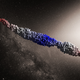 An ‘Oumuamua-like object produced by a simulation of the tidal disruption scenario.
